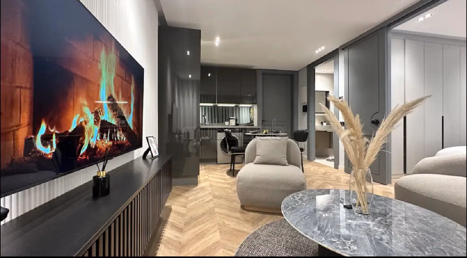 Studio élégant dans un quartier chic