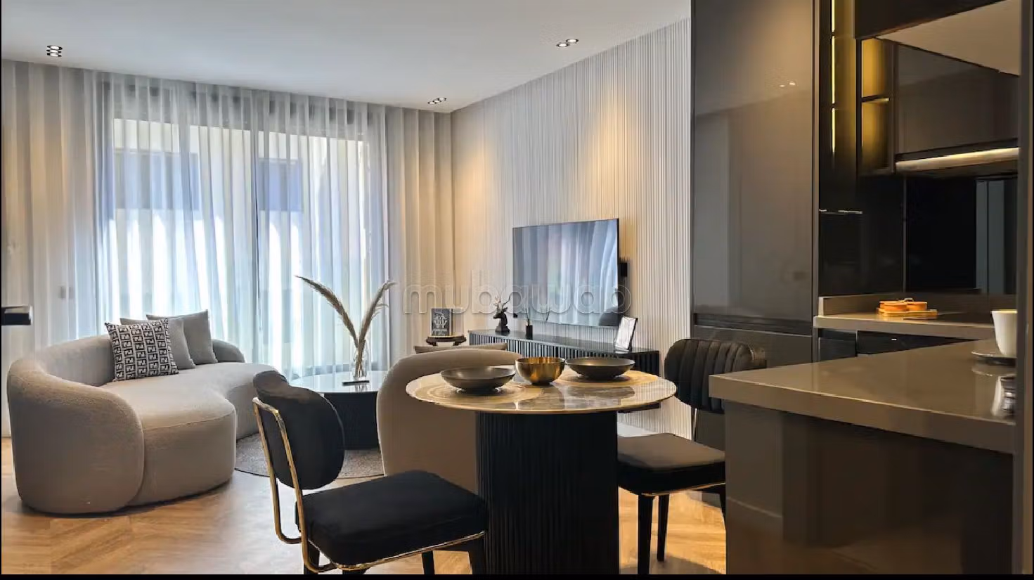 Studio élégant dans un quartier chic