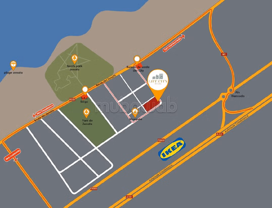 Piso en venta. Dimensión 48 m². Jardín y ascensor