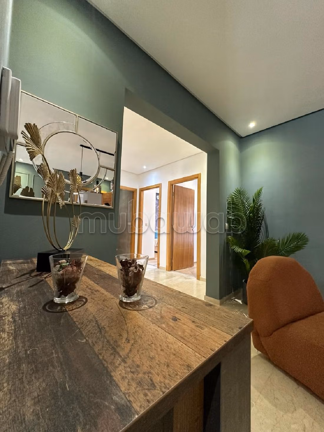 شقة للبيع ببوسكورة. المساحة الإجمالية 92 م². 