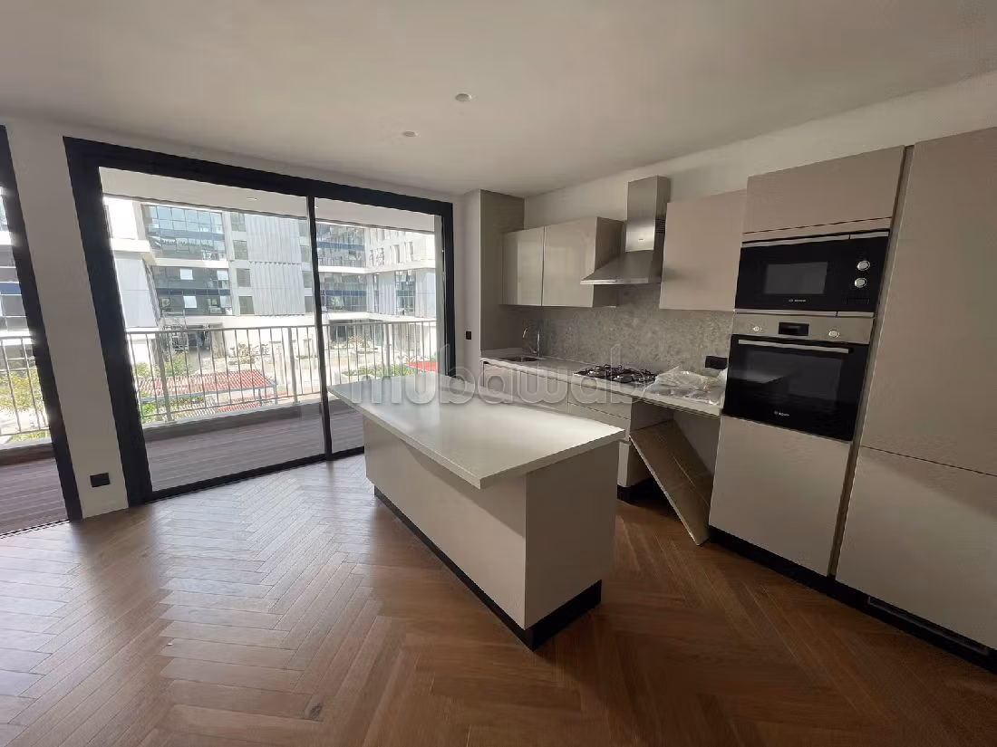 Huurappartementen in Casablanca Finance City. Oppervlakte 70 m². Lift en terras. 