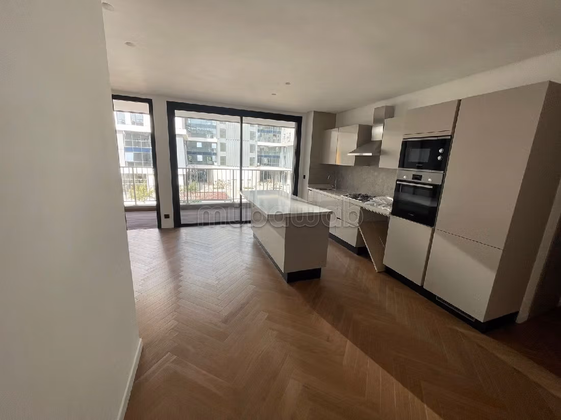 Huurappartementen in Casablanca Finance City. Oppervlakte 70 m². Lift en terras. 