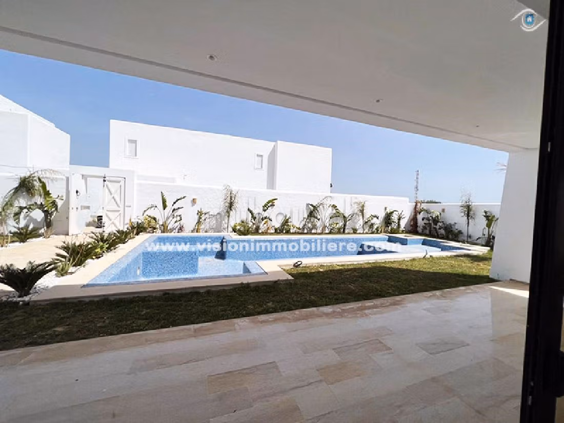 Eccezionale villa in vendita a Hammamet Sud. 4 belle camere da letto. Giardino, terrazzo. 