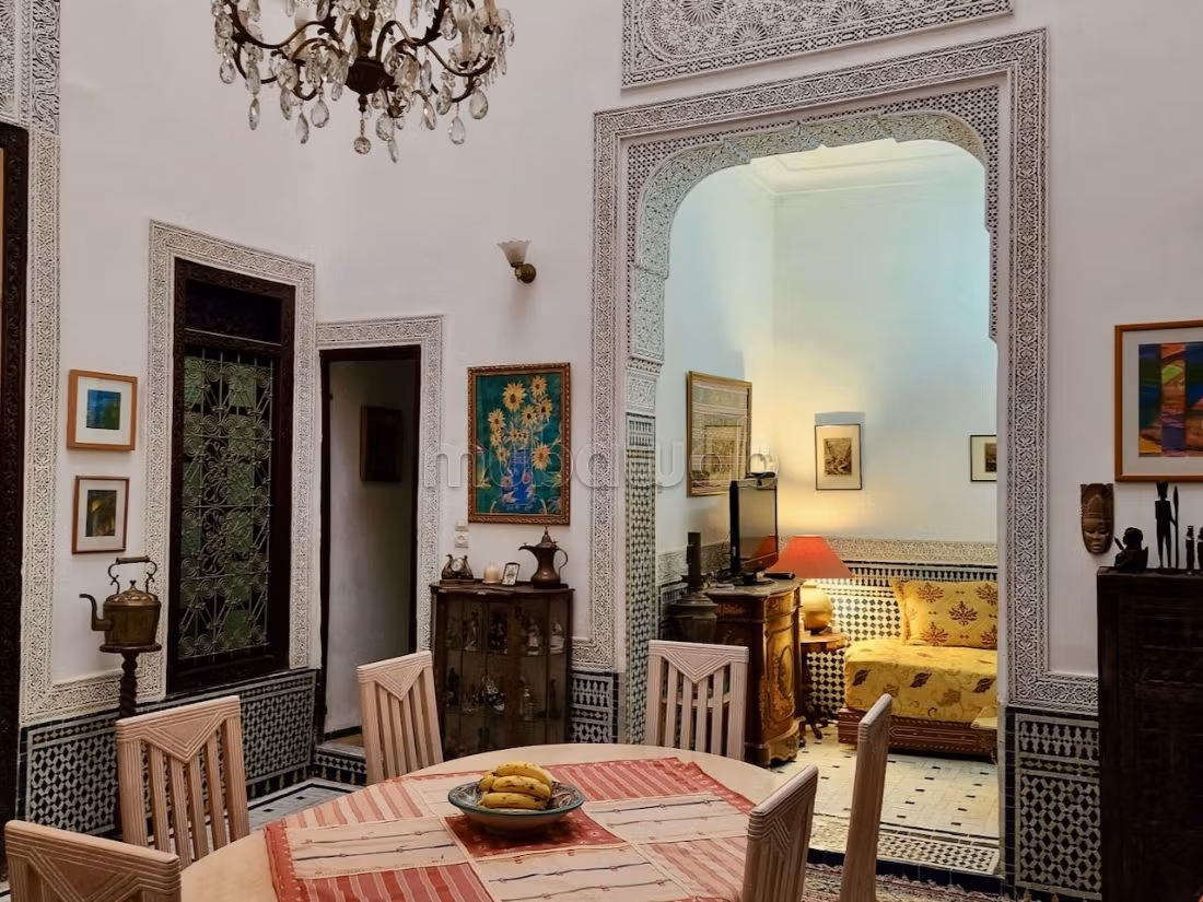 In de verkoop: riads in Talaa. 4 Slaapkamers. woonkamer met Marokkaanse inrichting. 