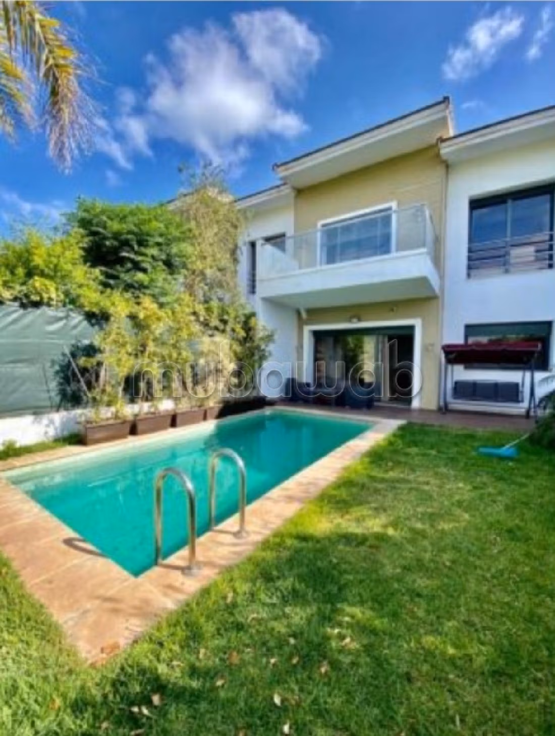 فيلا جميلة للكراء ببوسكورة. 6 قطع رائعة. إقامة بالمسبح. 