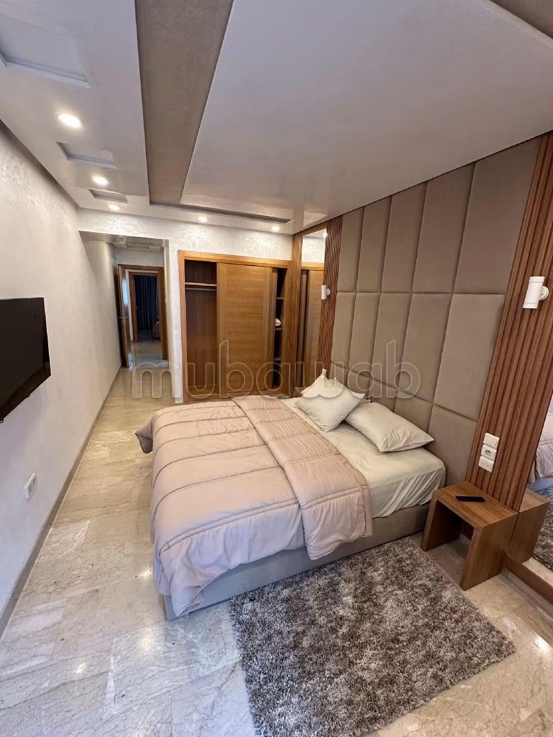 Pisos en alquiler en Haut Agdal. 2 dormitorios. Puerta pesada, sistema de plato general. 