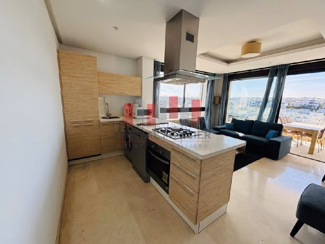 Alquila este piso en Ain Diab. Pequeña superficie 70 m². Bien decorado