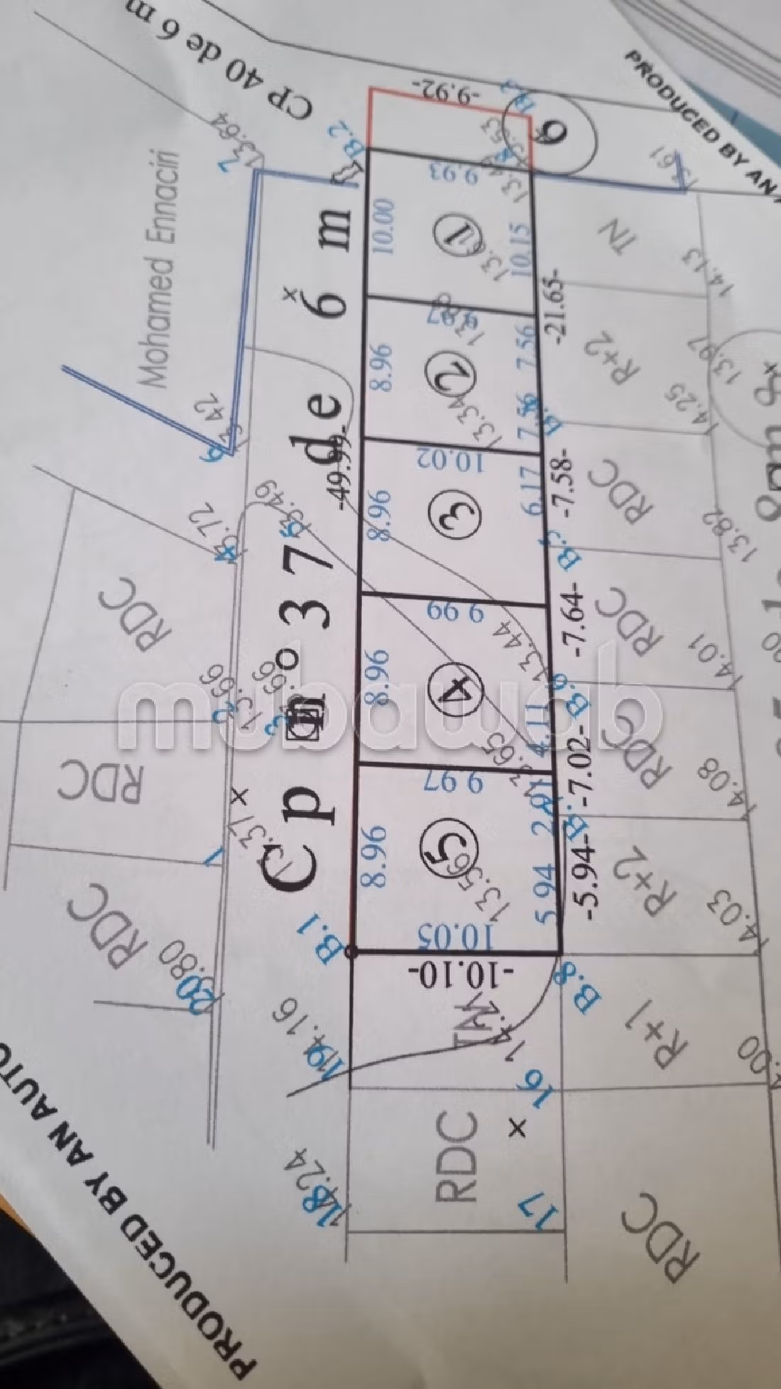 Te koop: land. Totale oppervlakte 500 m².