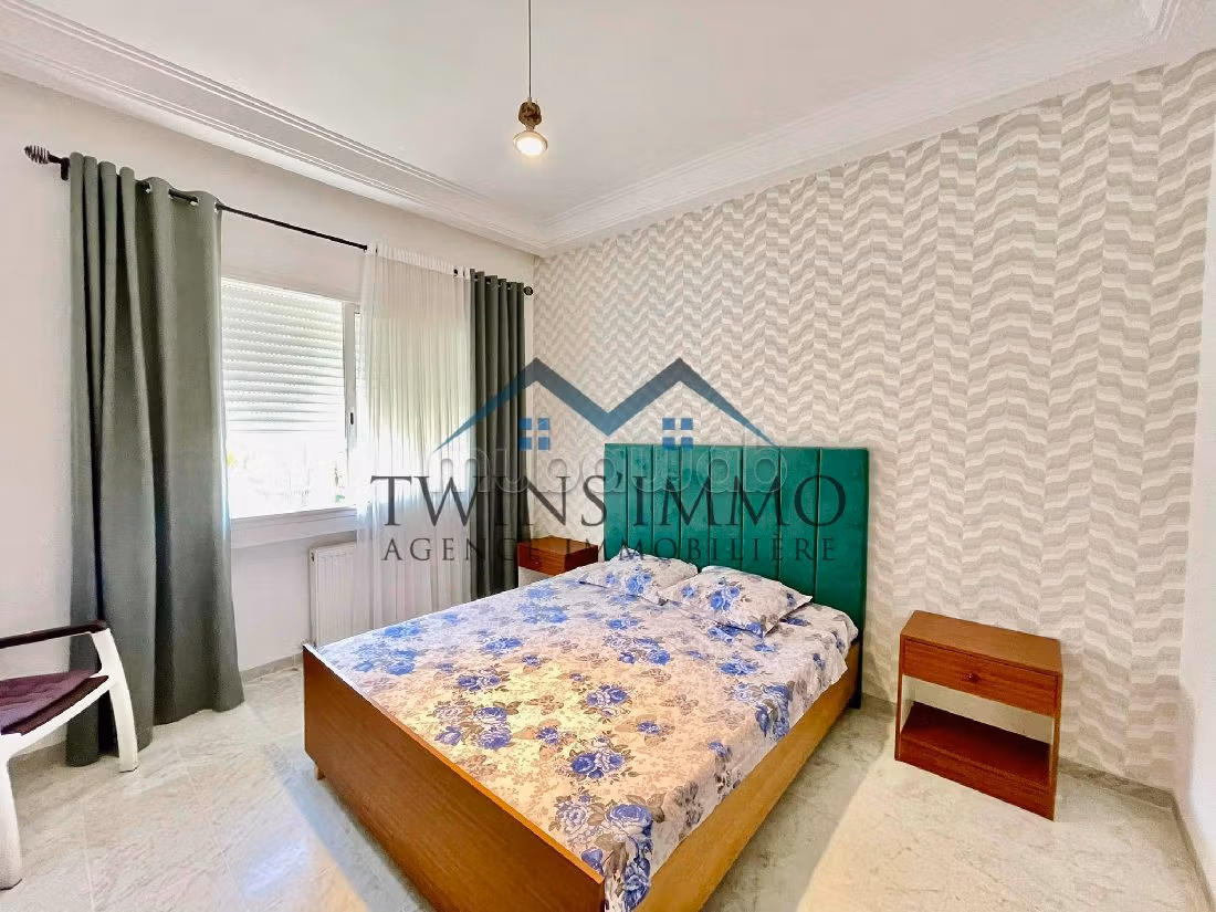 Apartment for rent in Les Jardins de Carthage. Area of 85 m². Cellar