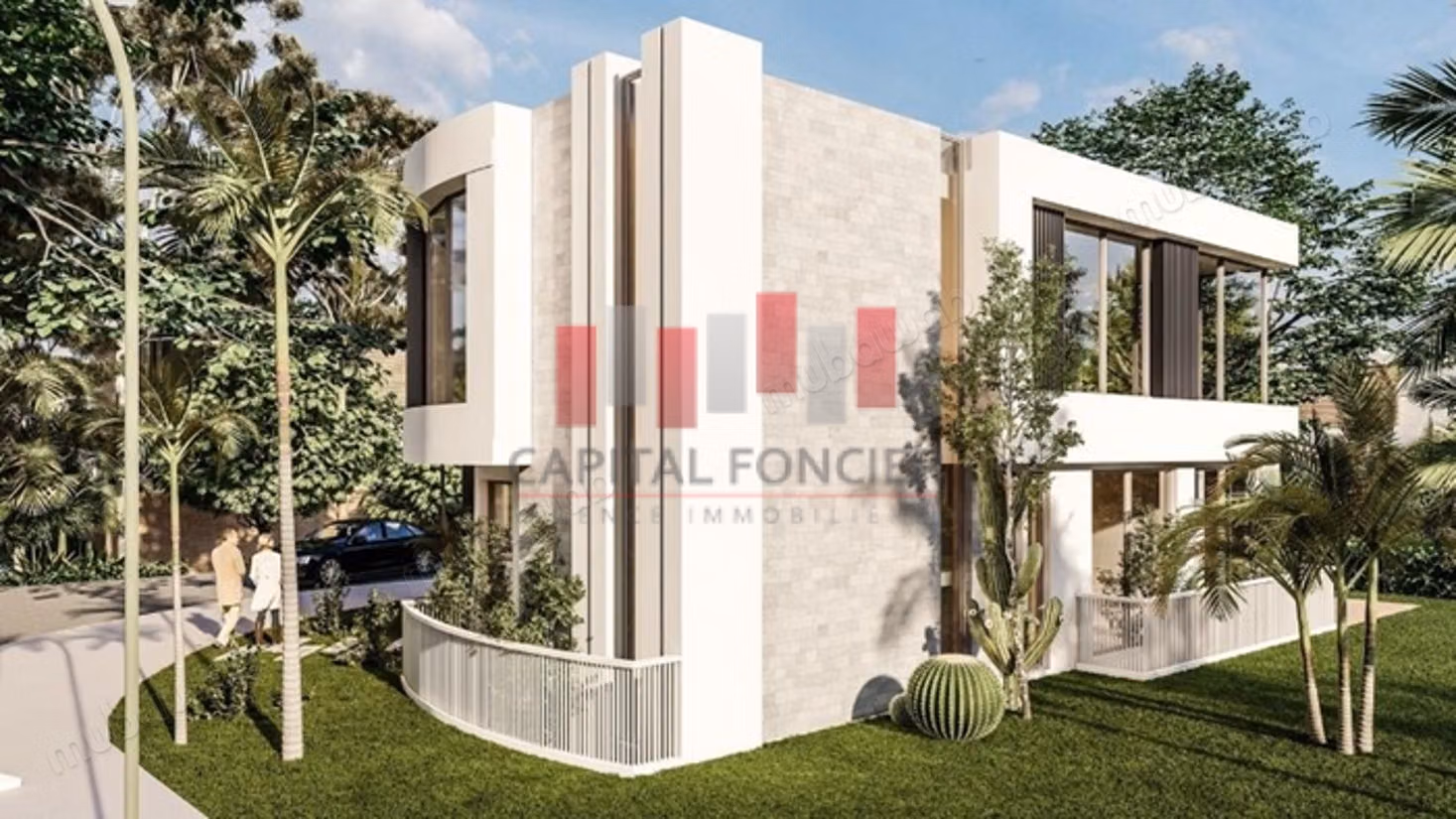Villa a usage professionnel neuve de 400 de surface utile a la location en plein quartier CIL