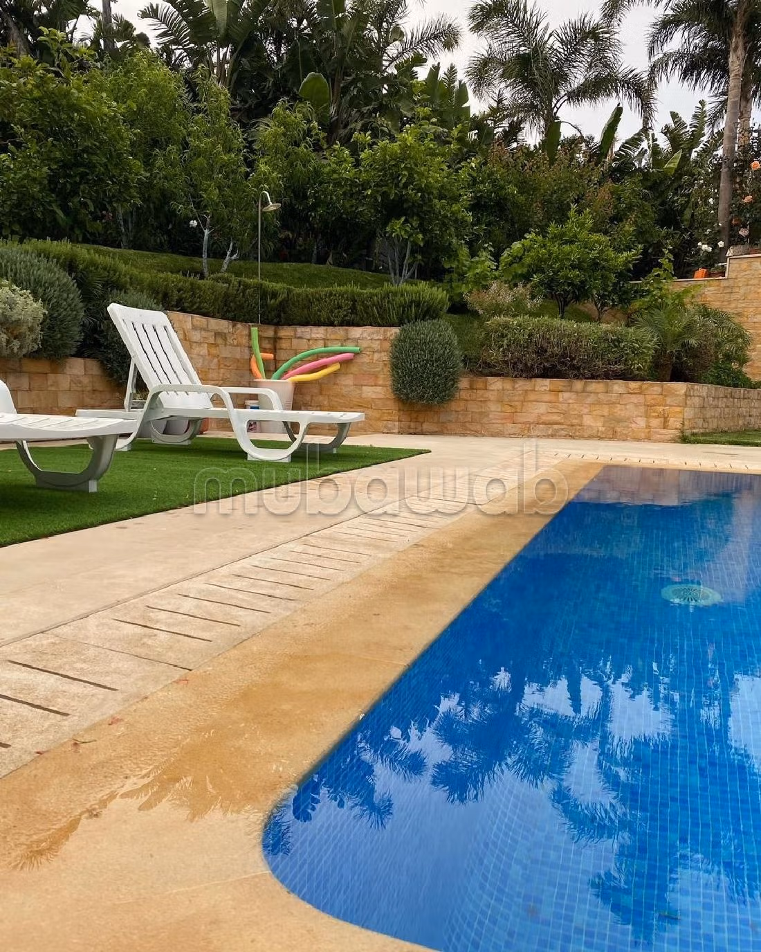 Luxury villas & houses for rent in Malabata. 5 large rooms. Garden and terrace