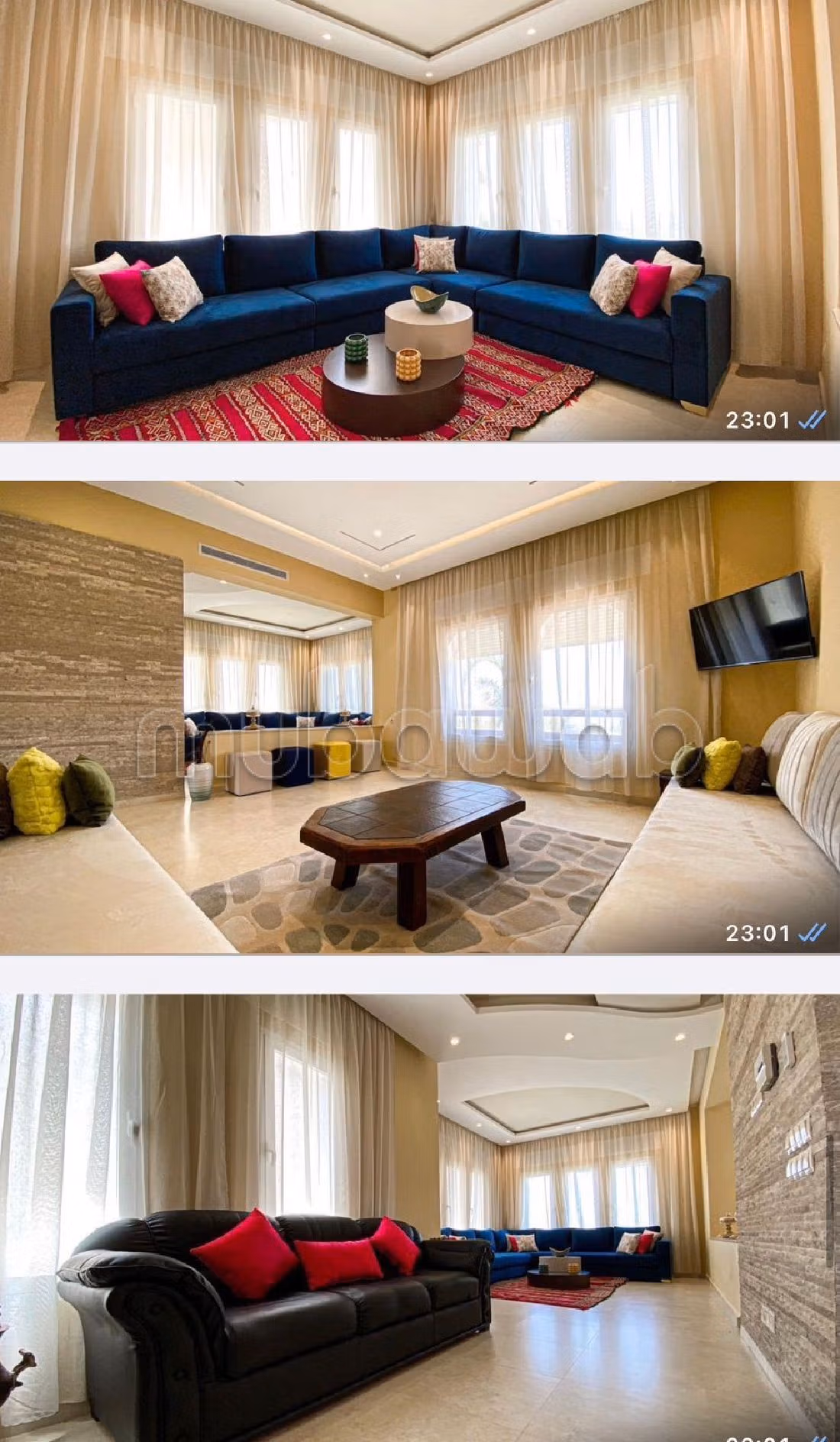 Luxury villas & houses for rent in Malabata. 5 large rooms. Garden and terrace