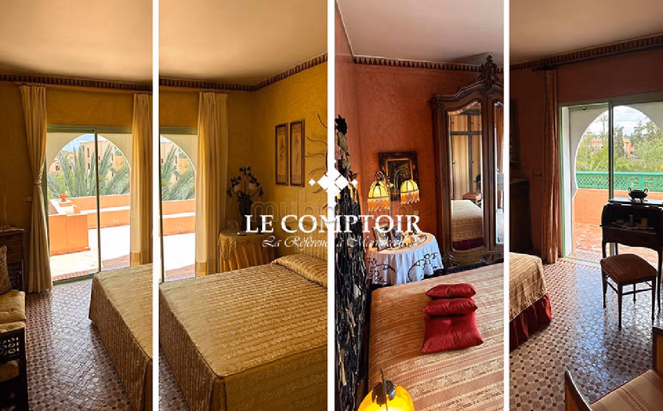 Beautiful apartment for sale in Ennakhil (Palmeraie). Large area 254 m². Ample storage space. 