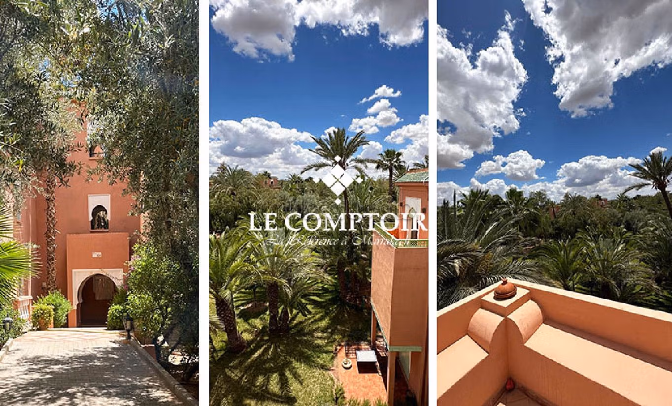 Beautiful apartment for sale in Ennakhil (Palmeraie). Large area 254 m². Ample storage space. 