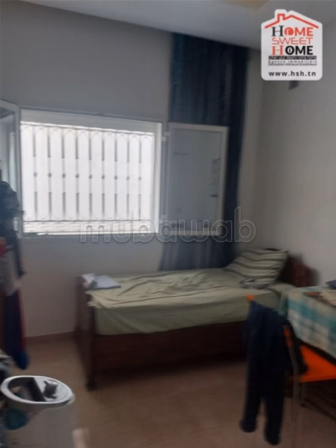 Sale of a lovely apartment in La Marsa. Small area 150 m². Balcony. 