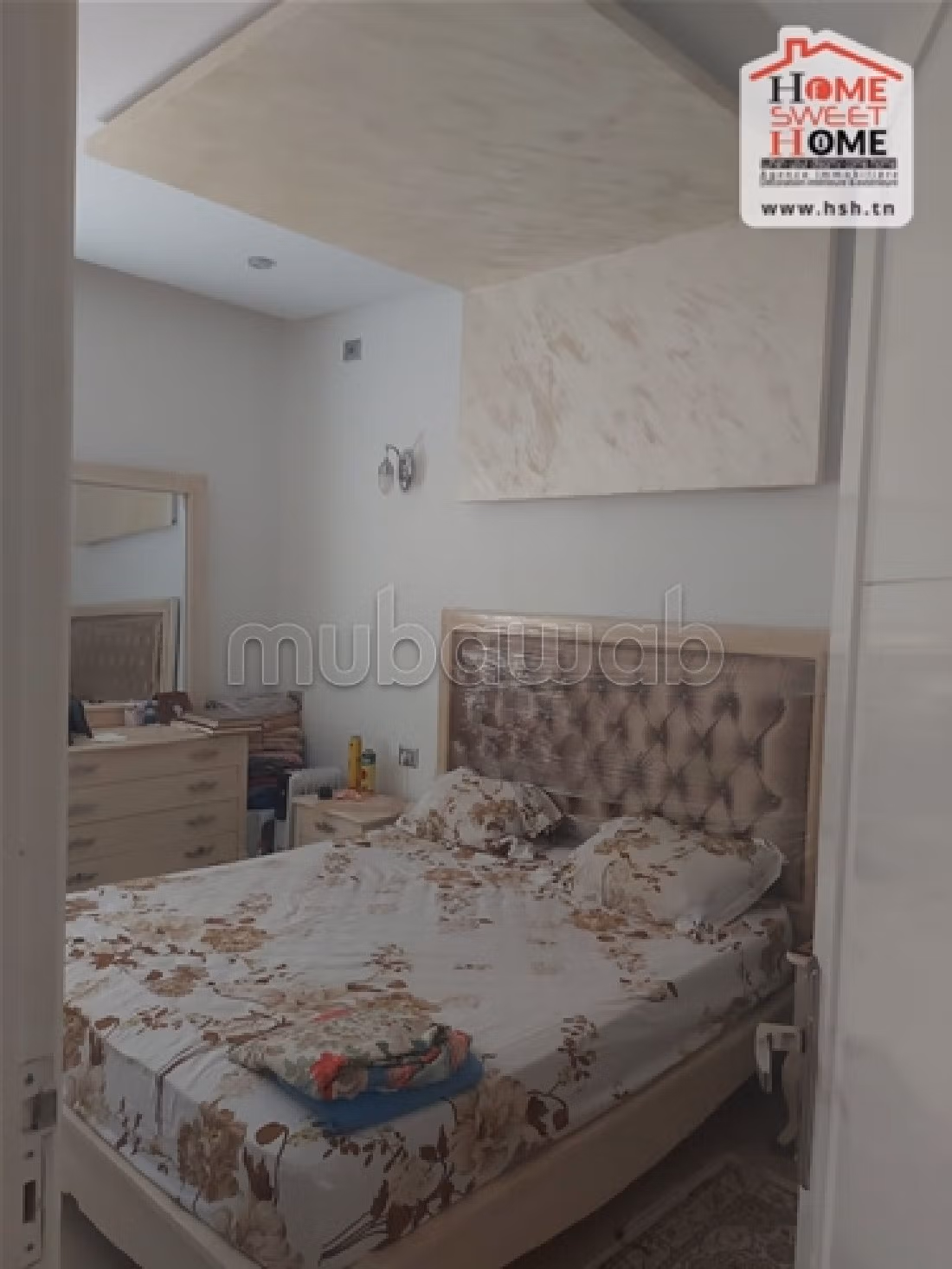 Sale of a lovely apartment in La Marsa. Small area 150 m². Balcony. 