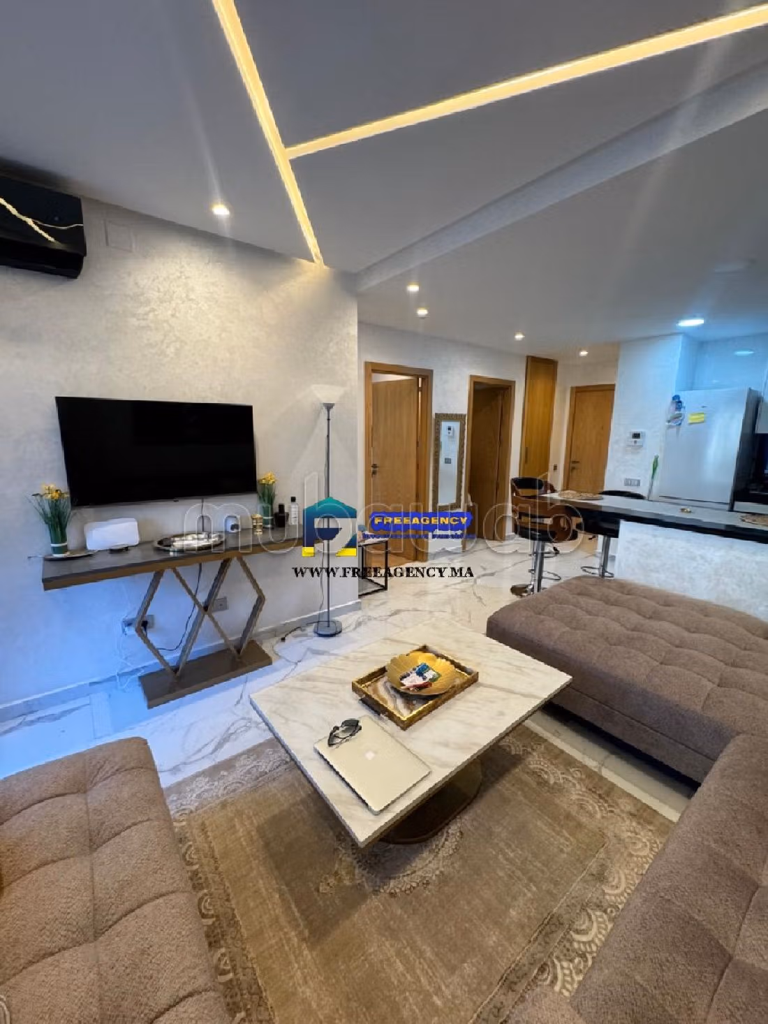 Appartementen huren in Malabata. 1 Slaapkamer. Volledig gemeubileerd. 