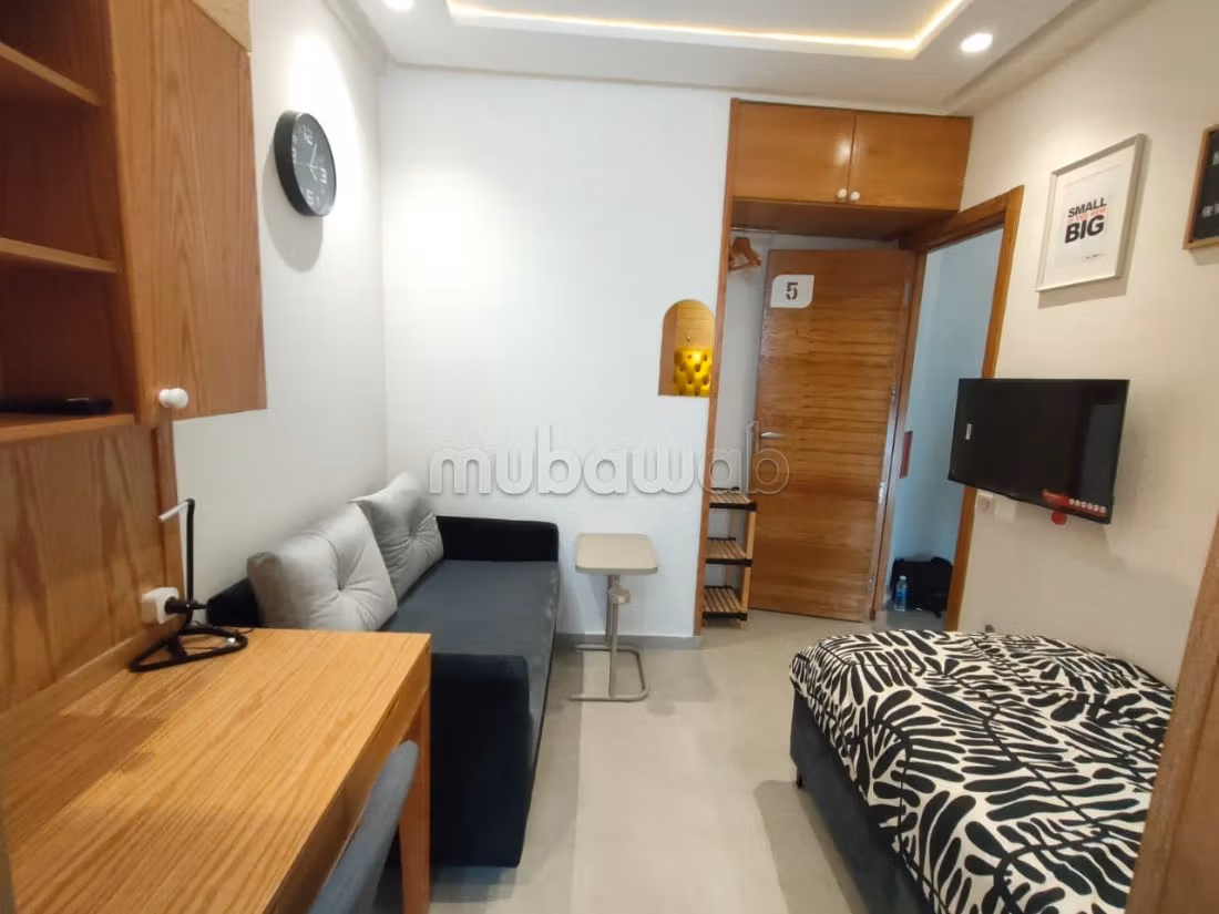 Nu huren: appartementen in Maârif. Oppervlakte 13 m². Gemeubileerd