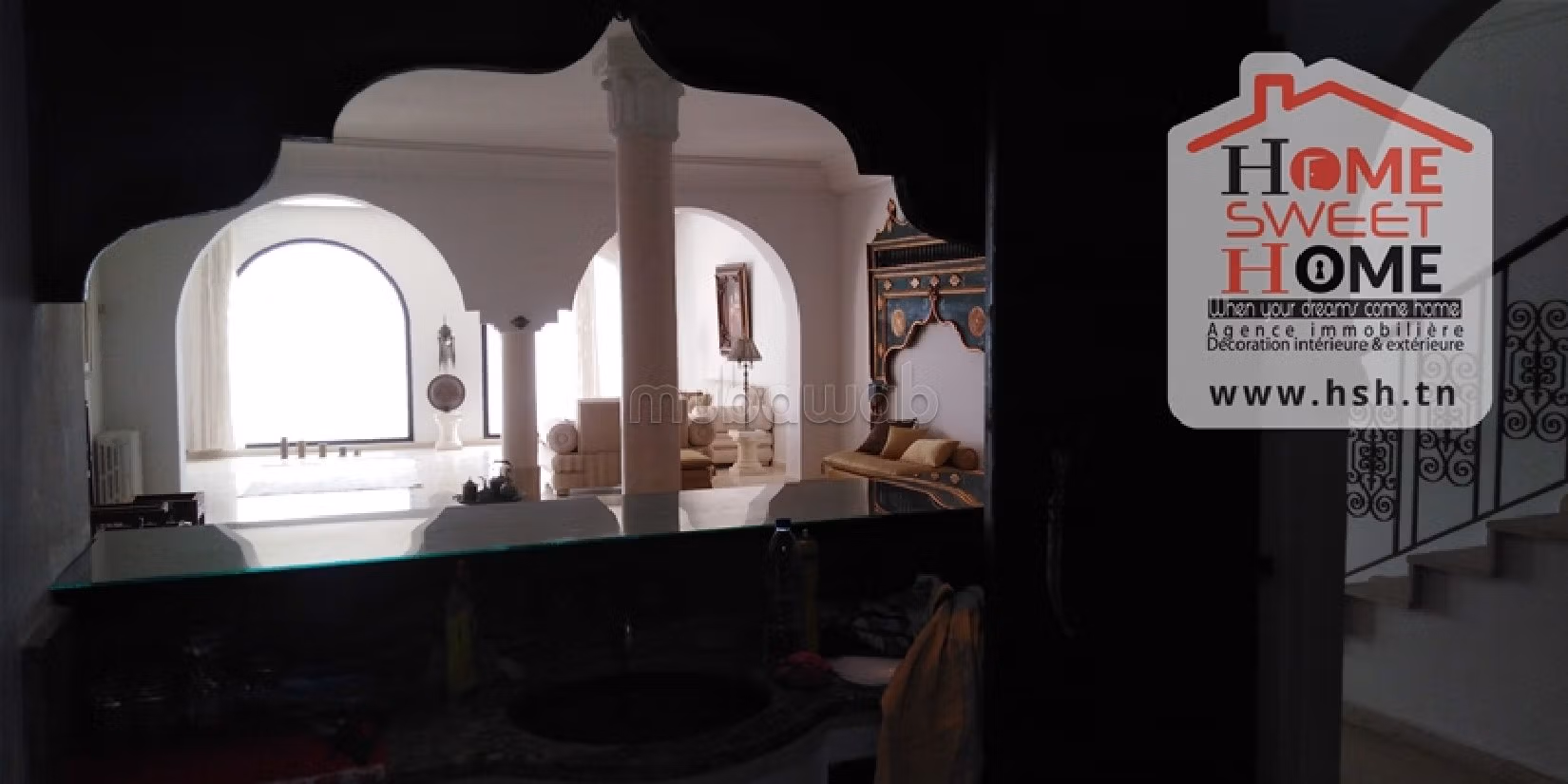 Luxury Villa for rent in Carthage. Area 360 m². New furniture