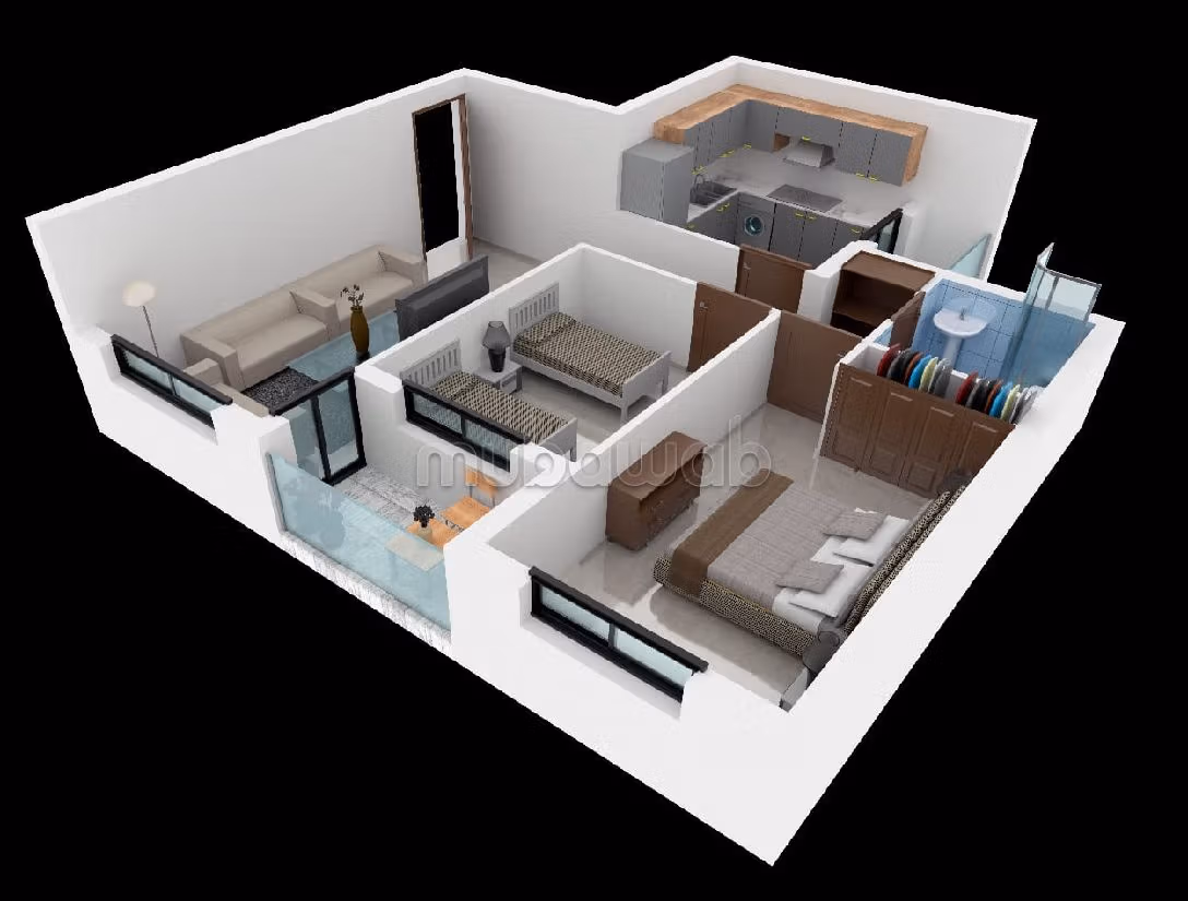 Te koop: appartementen. Totale oppervlakte 60 m². 