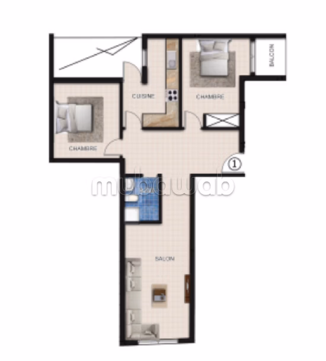 Sell apartment. Dimension 91 m². 