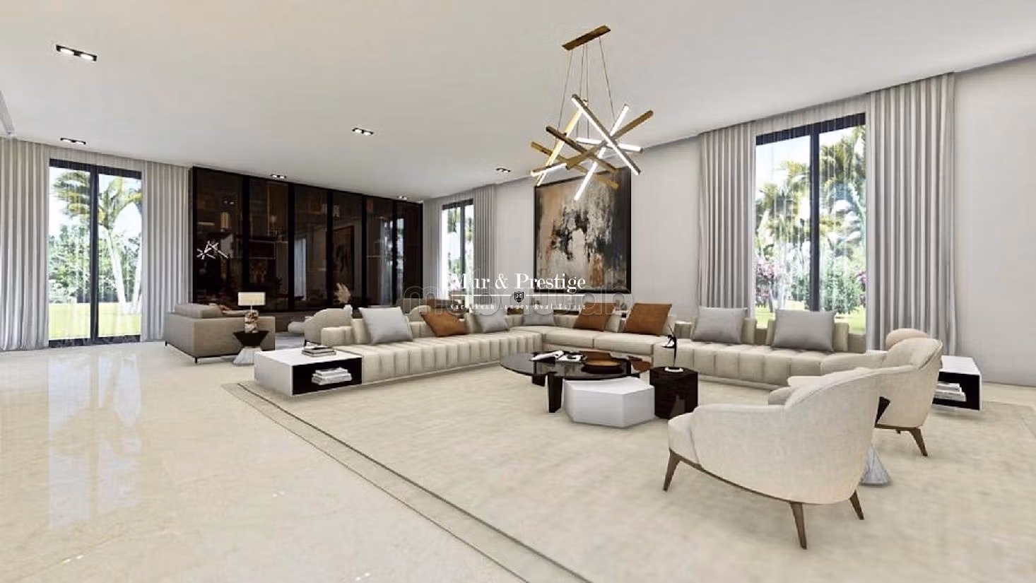 Vendita villa di lusso a Route de l'Ourika. Superficie 450 m². Protezione 24 ore su 24