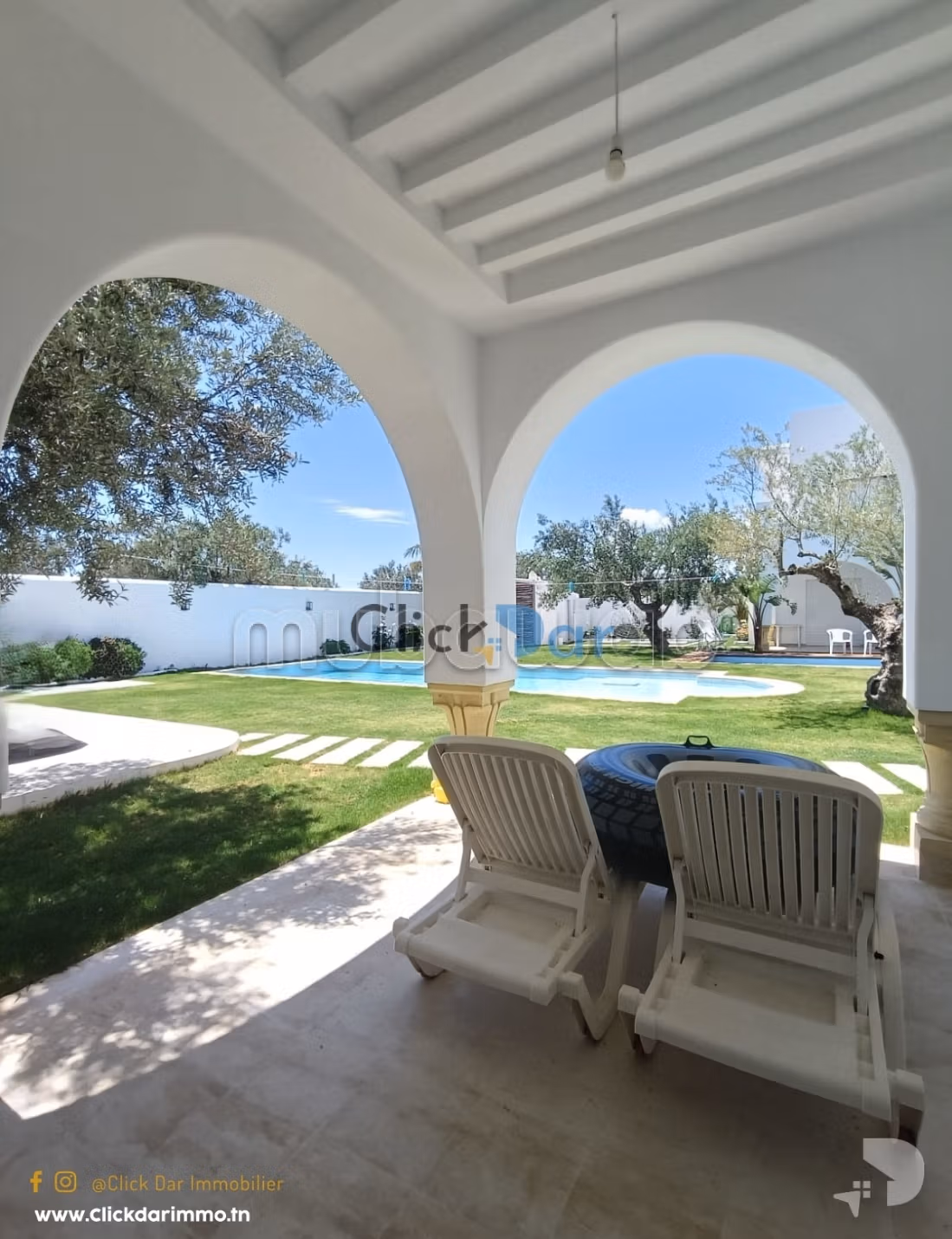 Villa S6 piscine Location estivale à Hammamet