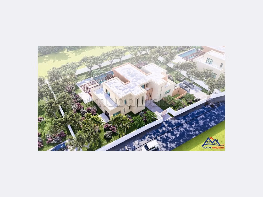 Se vende villa de lujo en Route de Fez. 4 dormitorios. Espacios verdes y ascensor