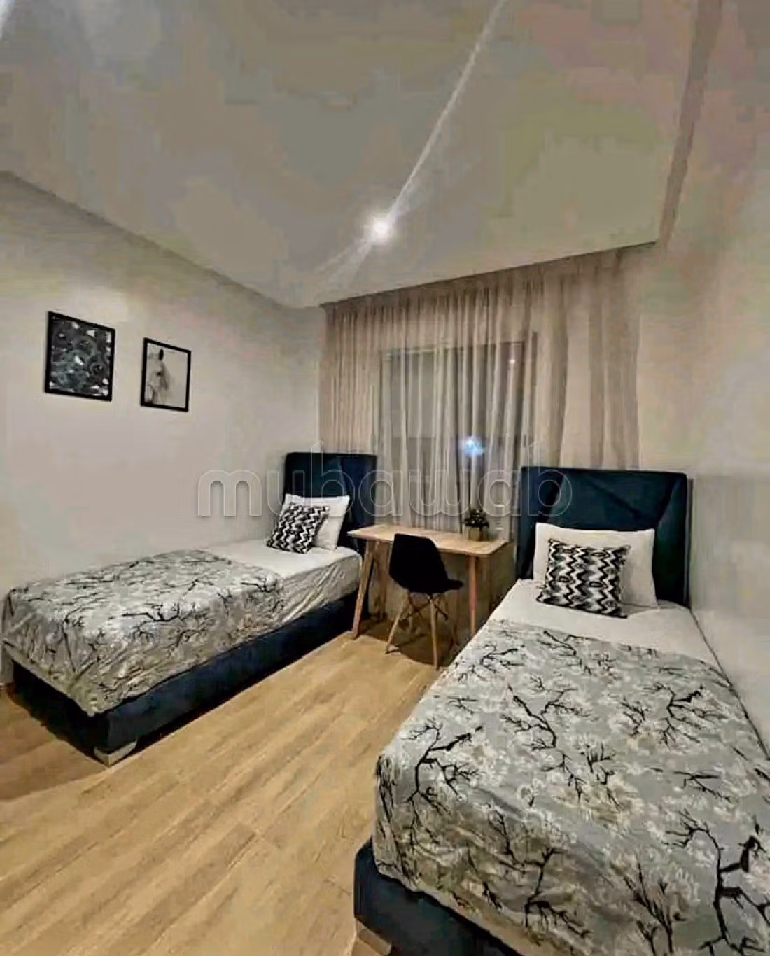 شقق للكراء ب لبريري. 2 غرف. بيئة هادئة مطلة على الجبال ، زجاج مزدوج.