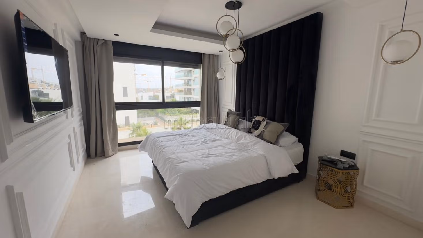 Affitto di uno splendido appartamento a Ain Diab. 4 locali spaziosi. Ammobiliato