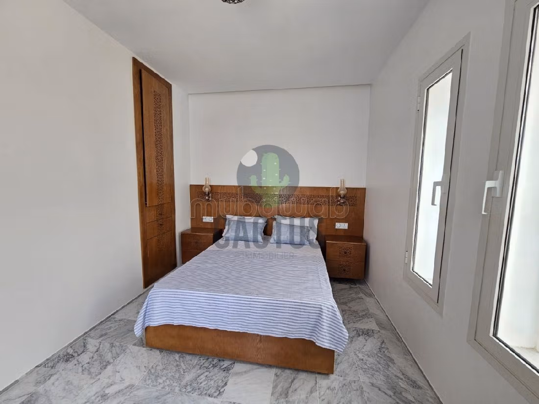 Magnifica villa in affitto a Hammamet Nord. 3 camere. Antenna parabolica e sistema di sicurezza. 