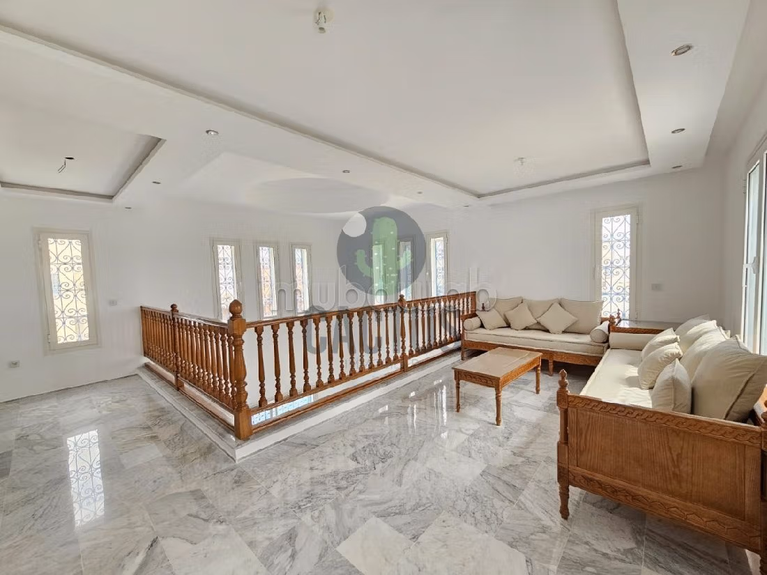 Magnifica villa in affitto a Hammamet Nord. 3 camere. Antenna parabolica e sistema di sicurezza. 