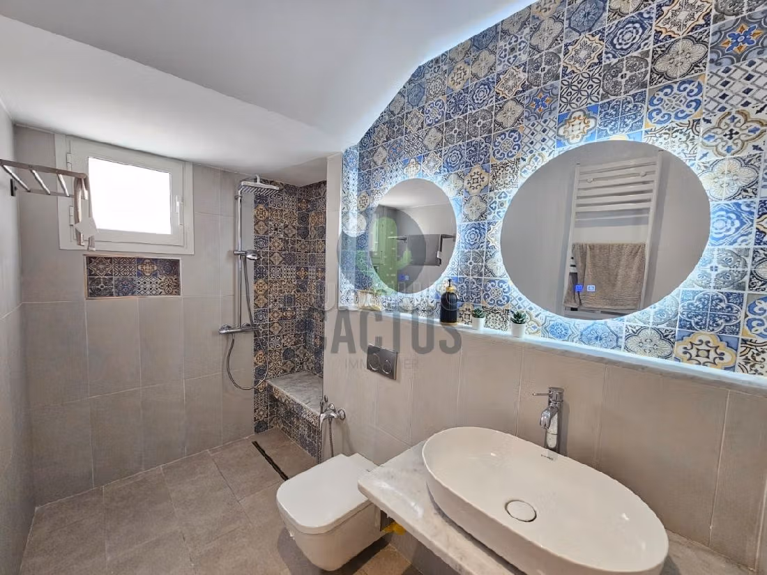 Magnifica villa in affitto a Hammamet Nord. 3 camere. Antenna parabolica e sistema di sicurezza. 