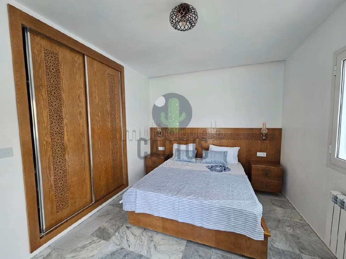 Magnifica villa in affitto a Hammamet Nord. 3 camere. Antenna parabolica e sistema di sicurezza. 