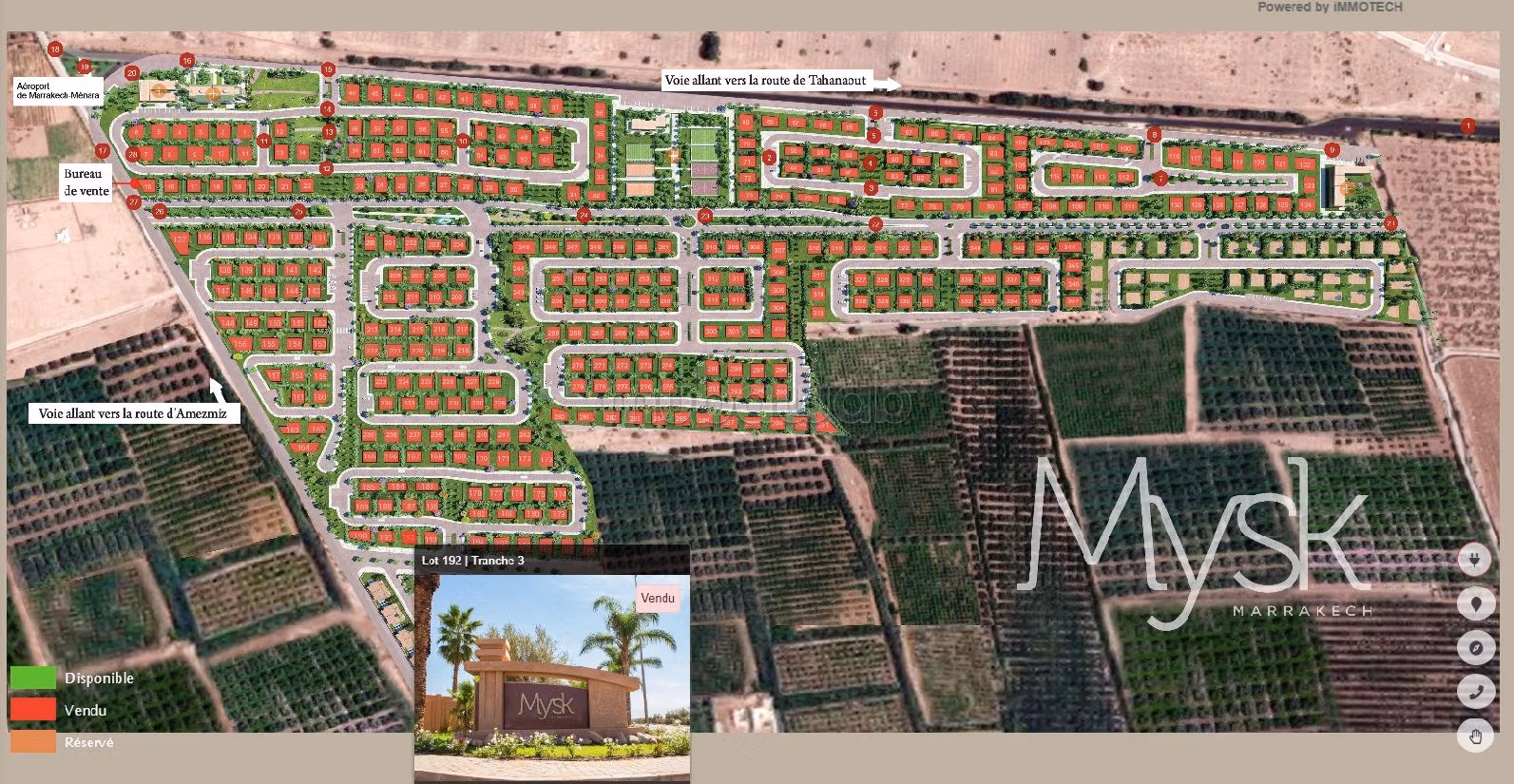 Grand Villa avec piscine à Lotissement MYSK (En cours)