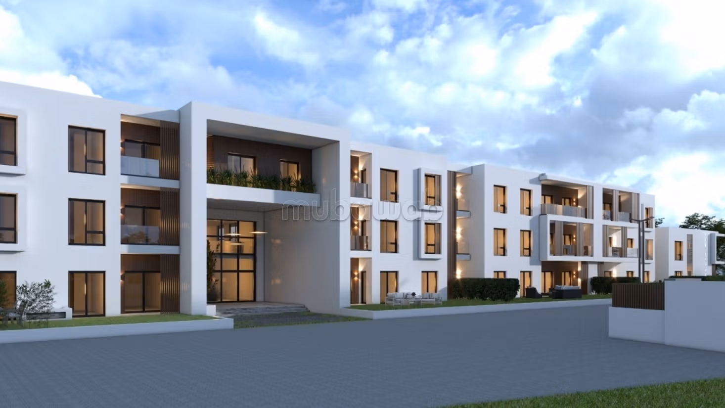 شقة للبيع ب شطرانة 2.4 قطع. نوافذ زجاجية مزدوجة ومدفئة مركزية