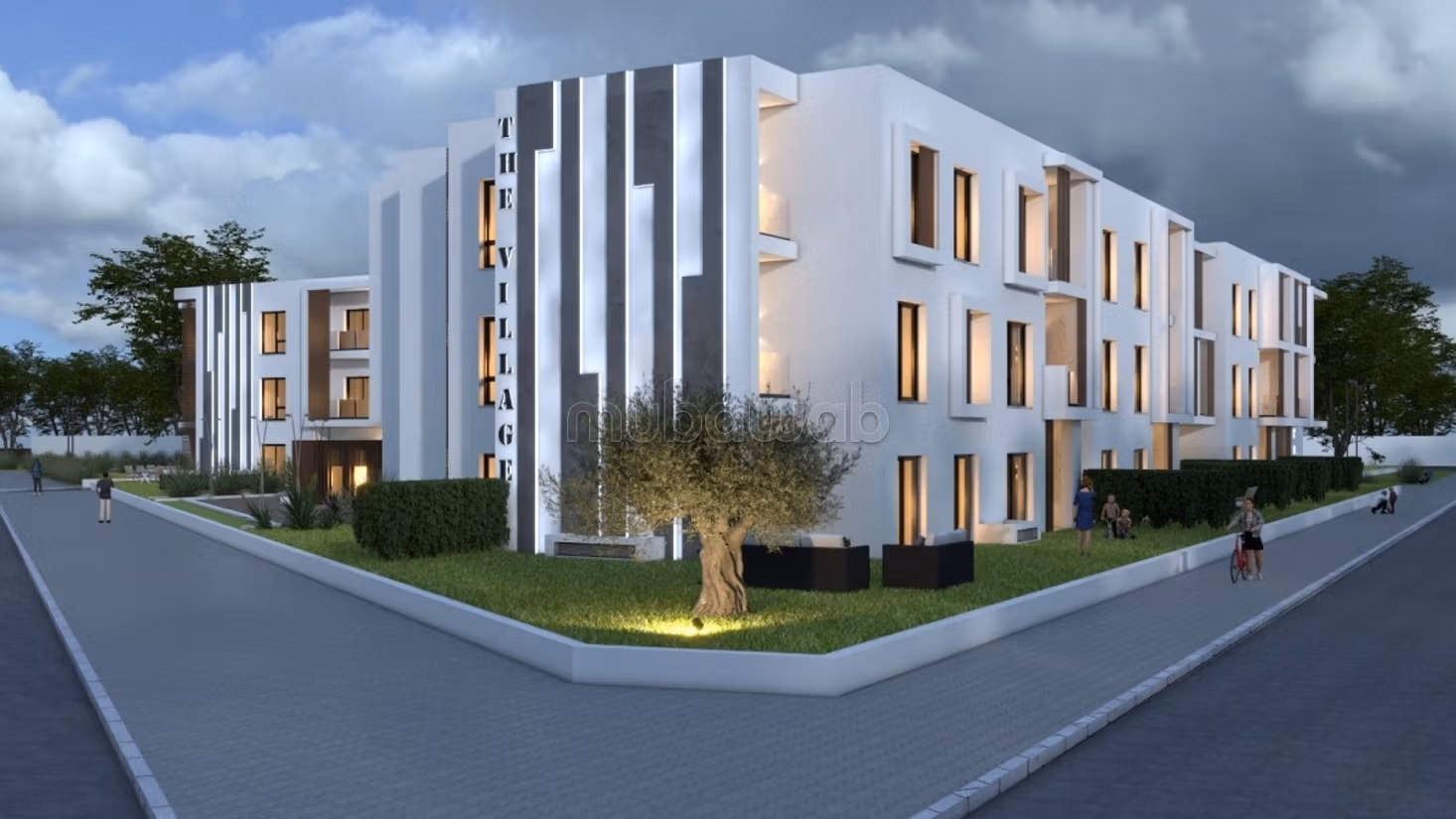 شقة للبيع ب شطرانة 2.4 قطع. نوافذ زجاجية مزدوجة ومدفئة مركزية