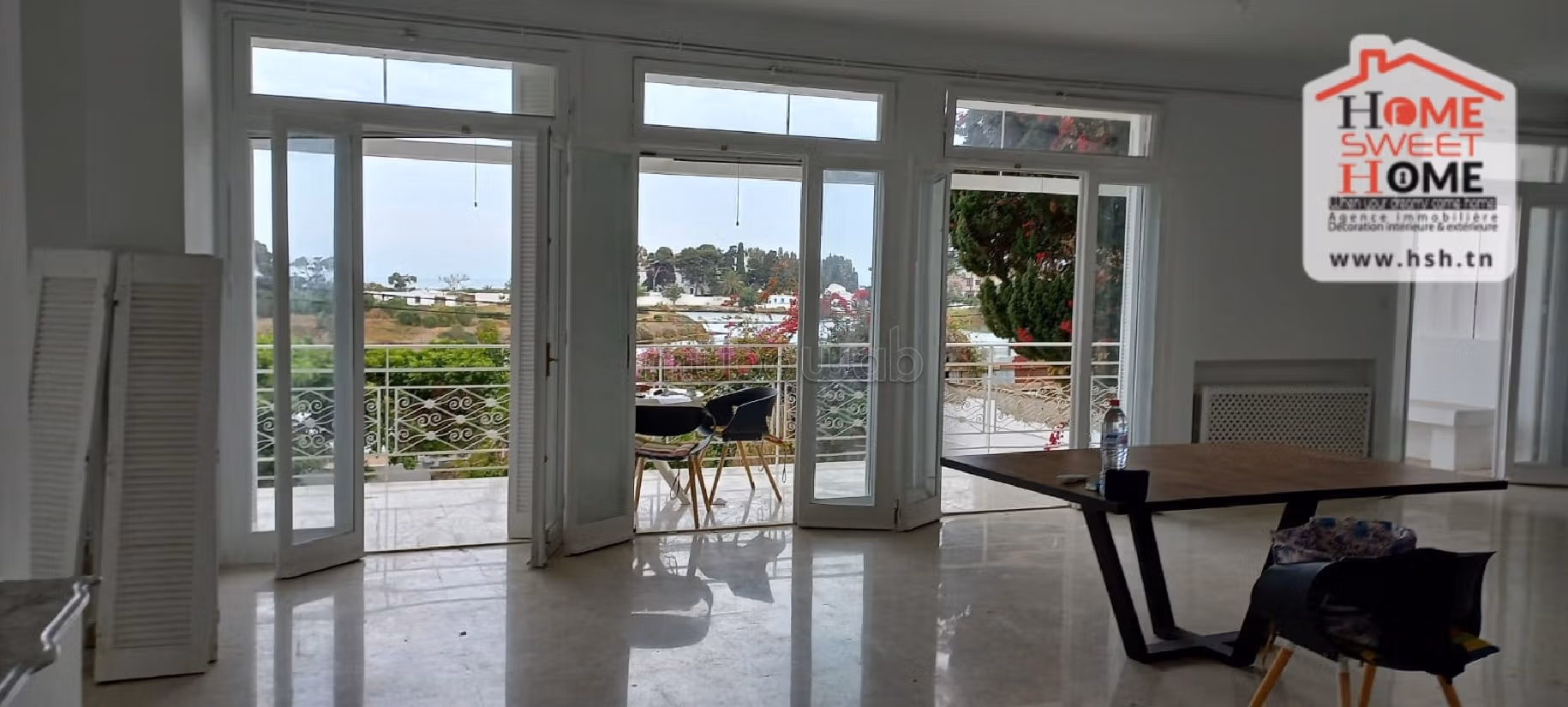 High quality villa rental in Carthage Byrsa. 6 large rooms. Green area, Balcony