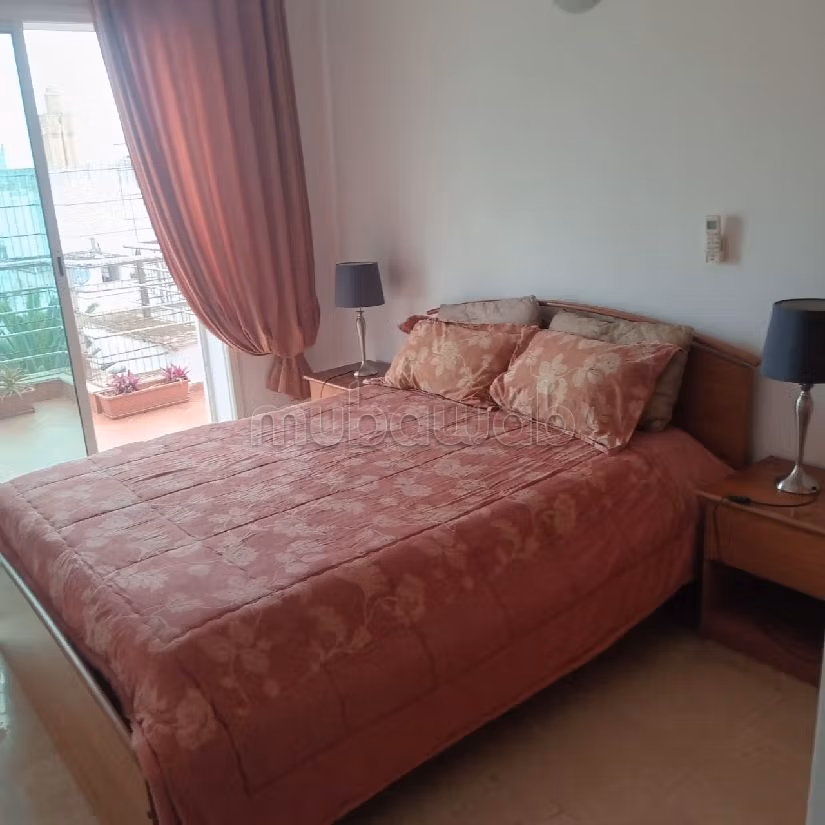 Flat for rent in Agdal. 3 comfortable rooms. No Lift, Large terrace. 