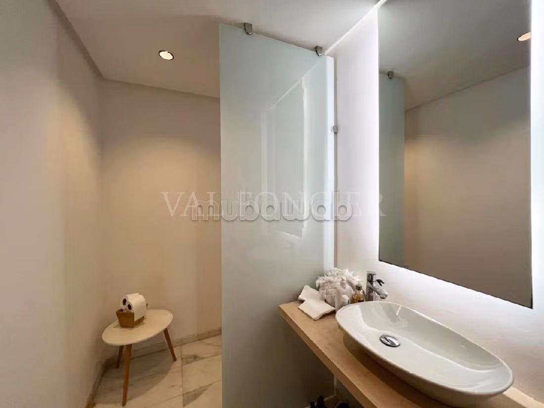 Location appartement exceptionnel meublé moderne avec terrasse, Casablanca Finance City