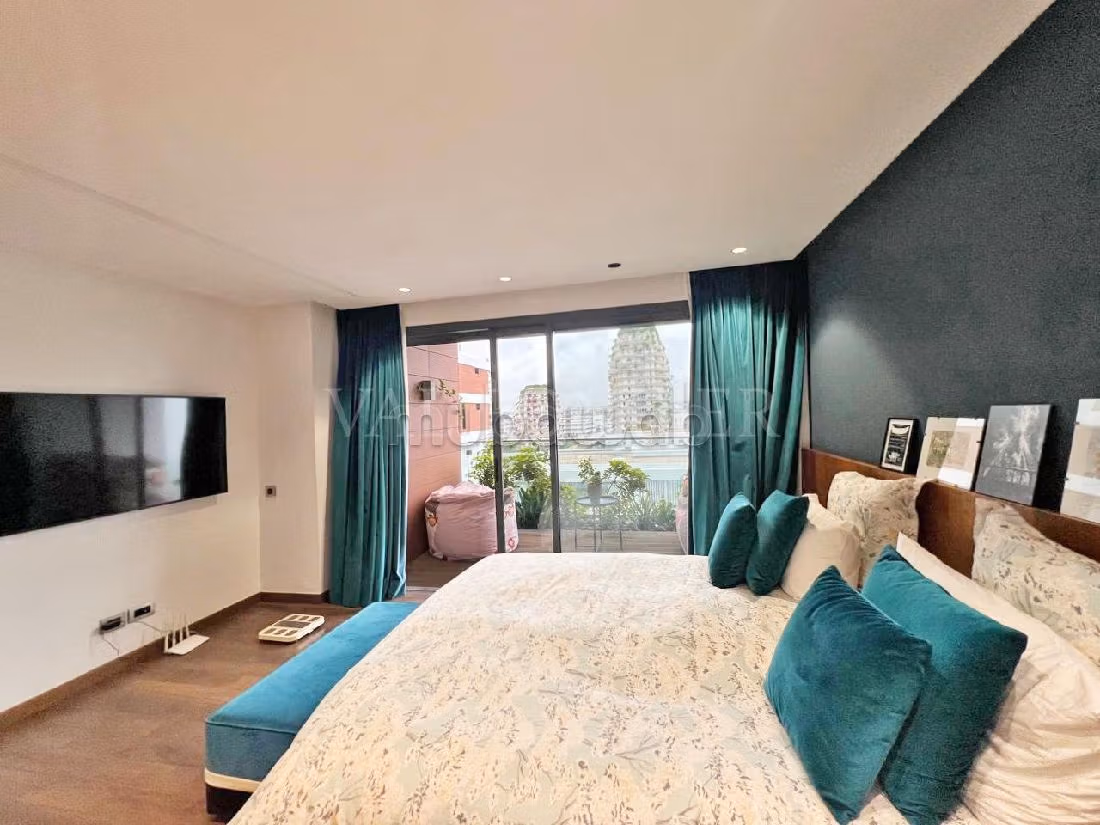 Location appartement exceptionnel meublé moderne avec terrasse, Casablanca Finance City