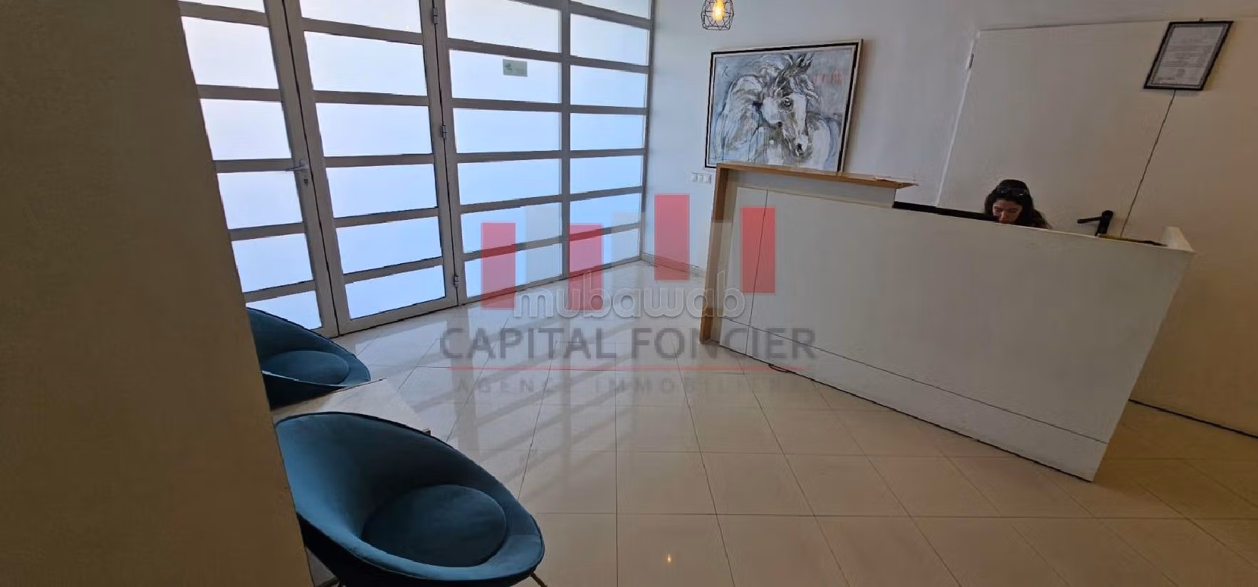 مكاتب ومحلات للإيجار ببوسكورة. المساحة 6300 م². جو مكيف