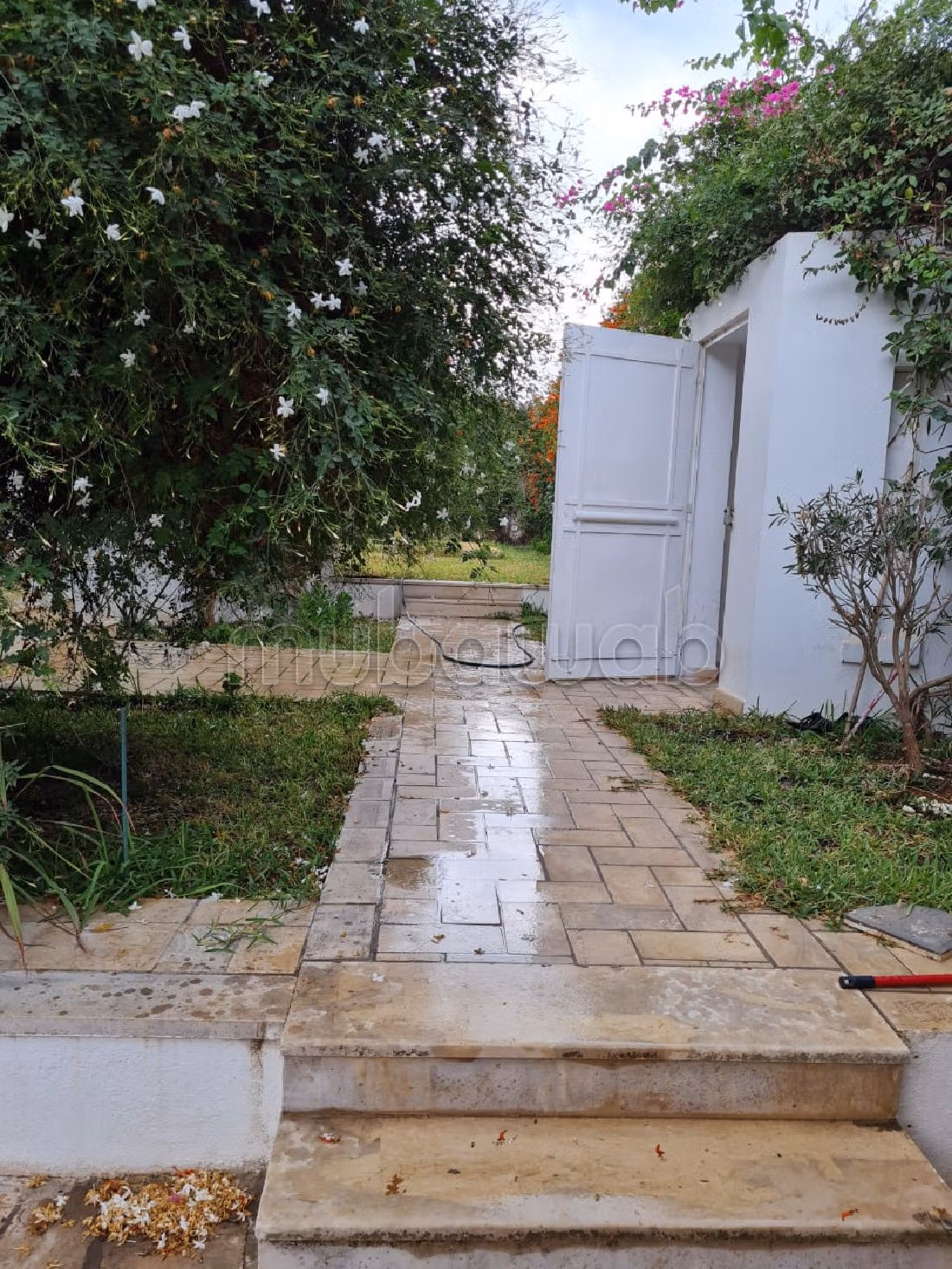 كراء فيلا فاخرة ب المرسى. 6 قطع كبيرة. موقف السيارات وشرفة
