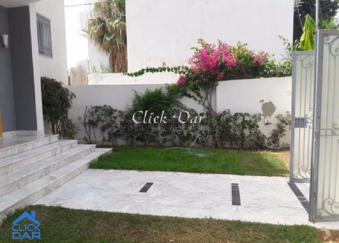 Beautiful villa for rent in Hammamet. 3 rooms. Well furnished. 