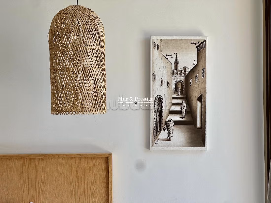 منزل فخم للبيع بمراكش. 5 قطع رائعة. مكان وقوف السيارات وشرفة. 