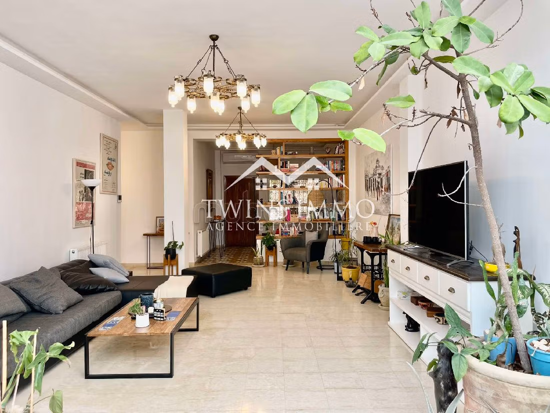Lovely apartment for rent in La Marsa. Small area 110 m². Furnished. 