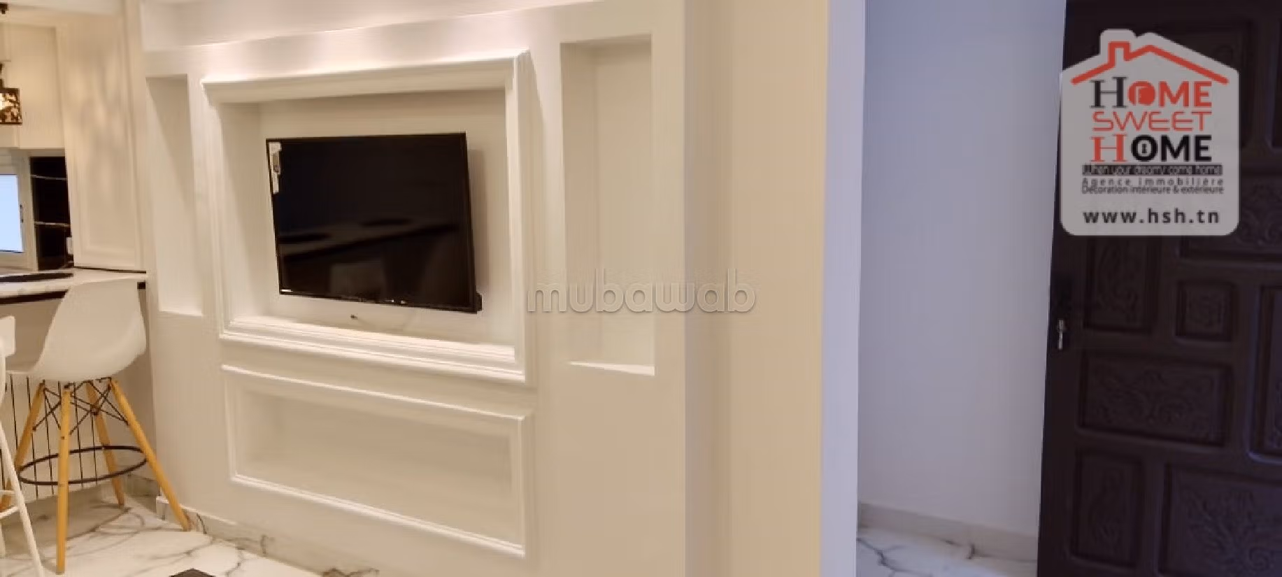 Affitto di uno splendido appartamento a Cité El Hana. Superficie 90 m². arredato. 