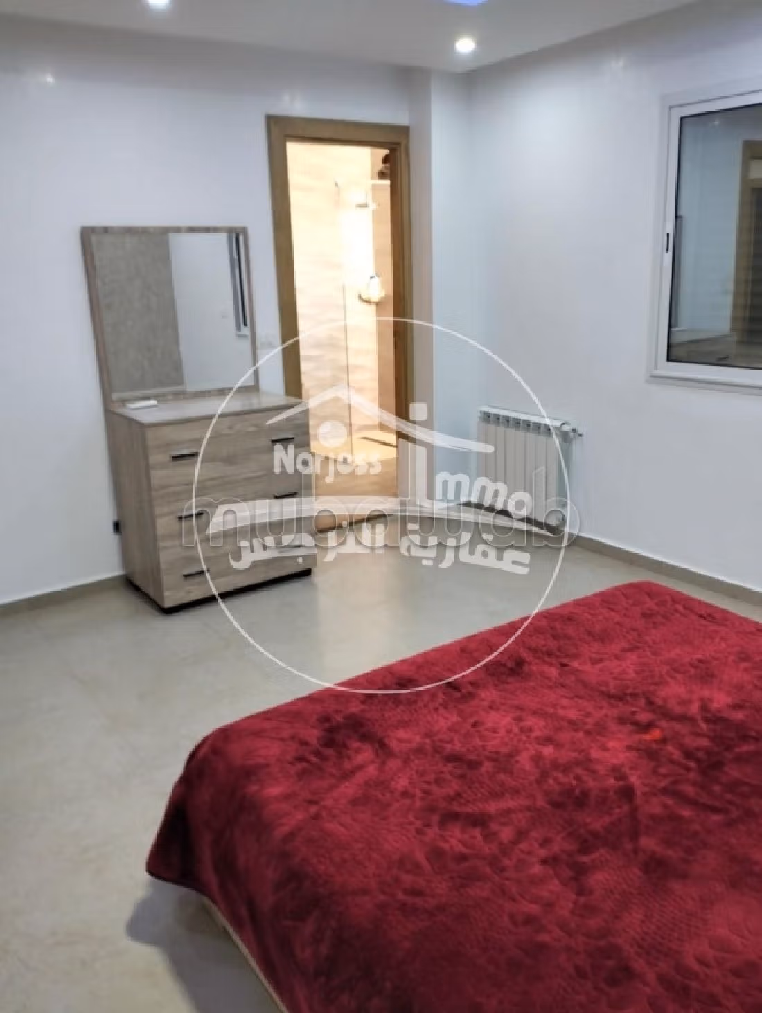 Find an apartment for rent in Khezama. 3 lovely rooms. Lift. 