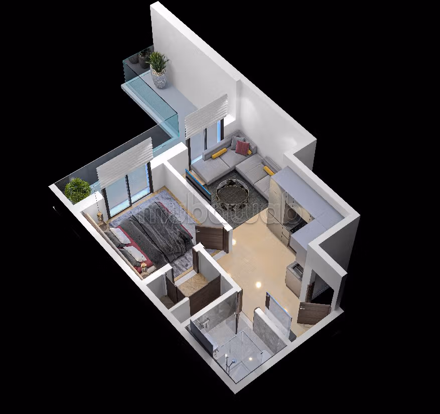 Koopappartementen beschikbaar in Guéliz. 1 Slaapkamer. Lift en terras. 