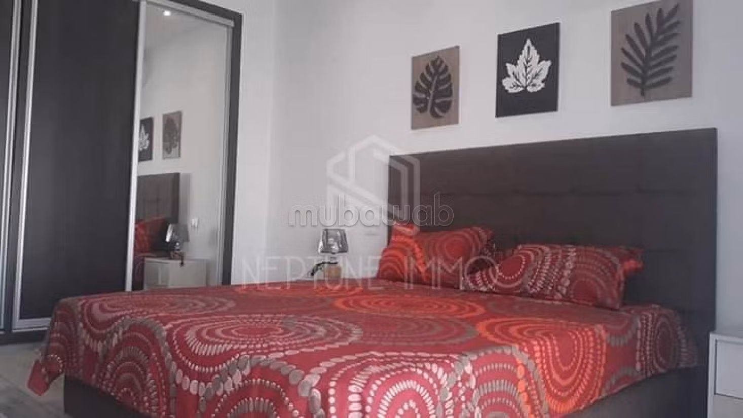 Beautiful villa for rent in La Marsa. 3 large rooms. Dressing room. 
